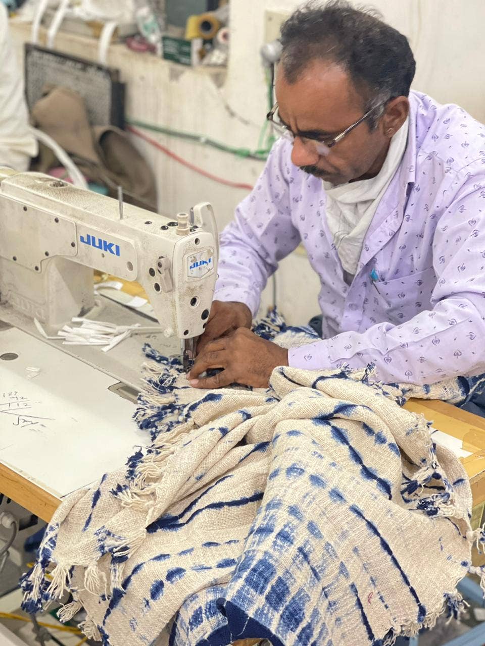 Mira Fair Trade - Wholesale Tablecloth - Shibori Throw/Tablecloth - Blue4