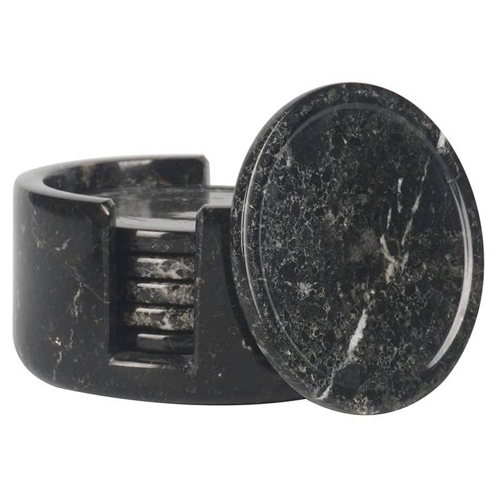 Radicaln Marmor-Untersetzer-Set rund Handgefertigt Natur für den Großhandel von Radicaln