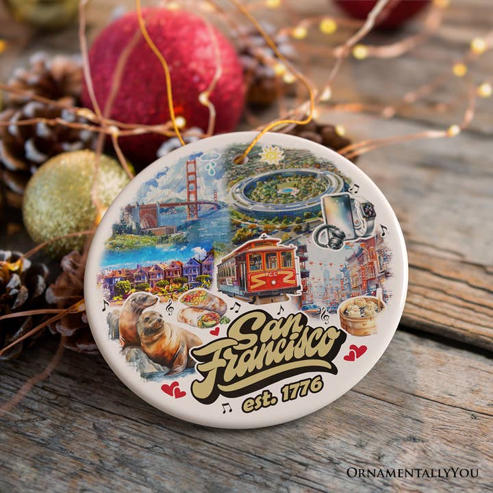 OrnamentallyYou - Wholesale Ornament - Unique San Francisco Handcrafted Ceramic Ornament5