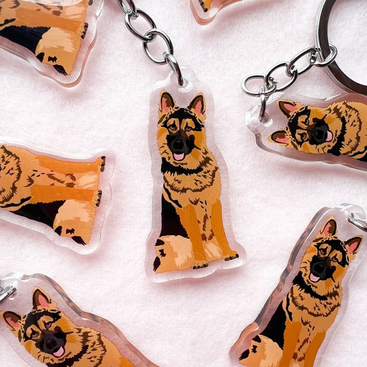Our Cheery Corner - Wholesale Keychain - Unisex - German Shepherd Keychain