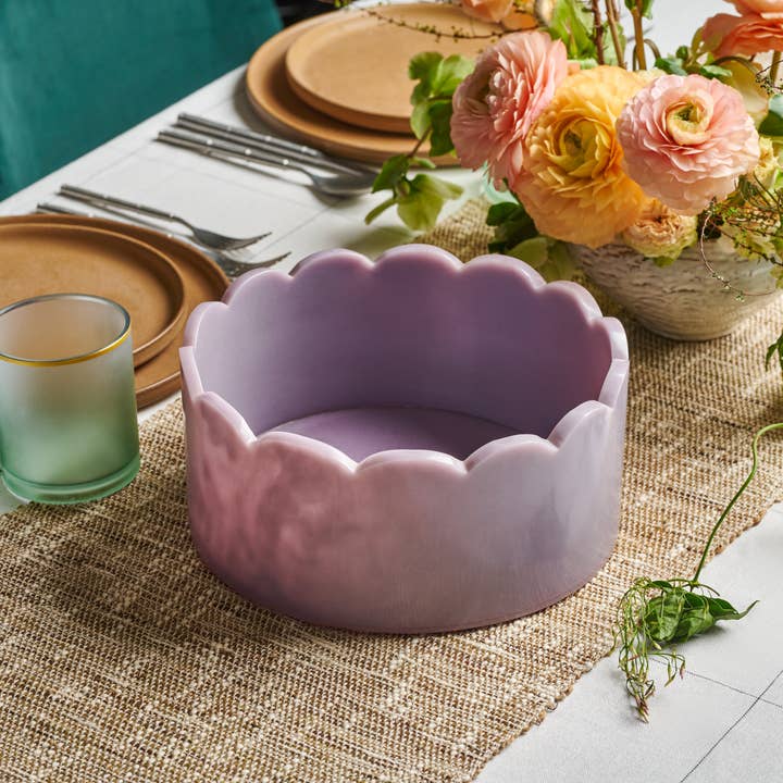 Lainy Home – Engroshandel Pyntetallerken/skål – Skål i bølget harpiks 10'' x 4,5''7