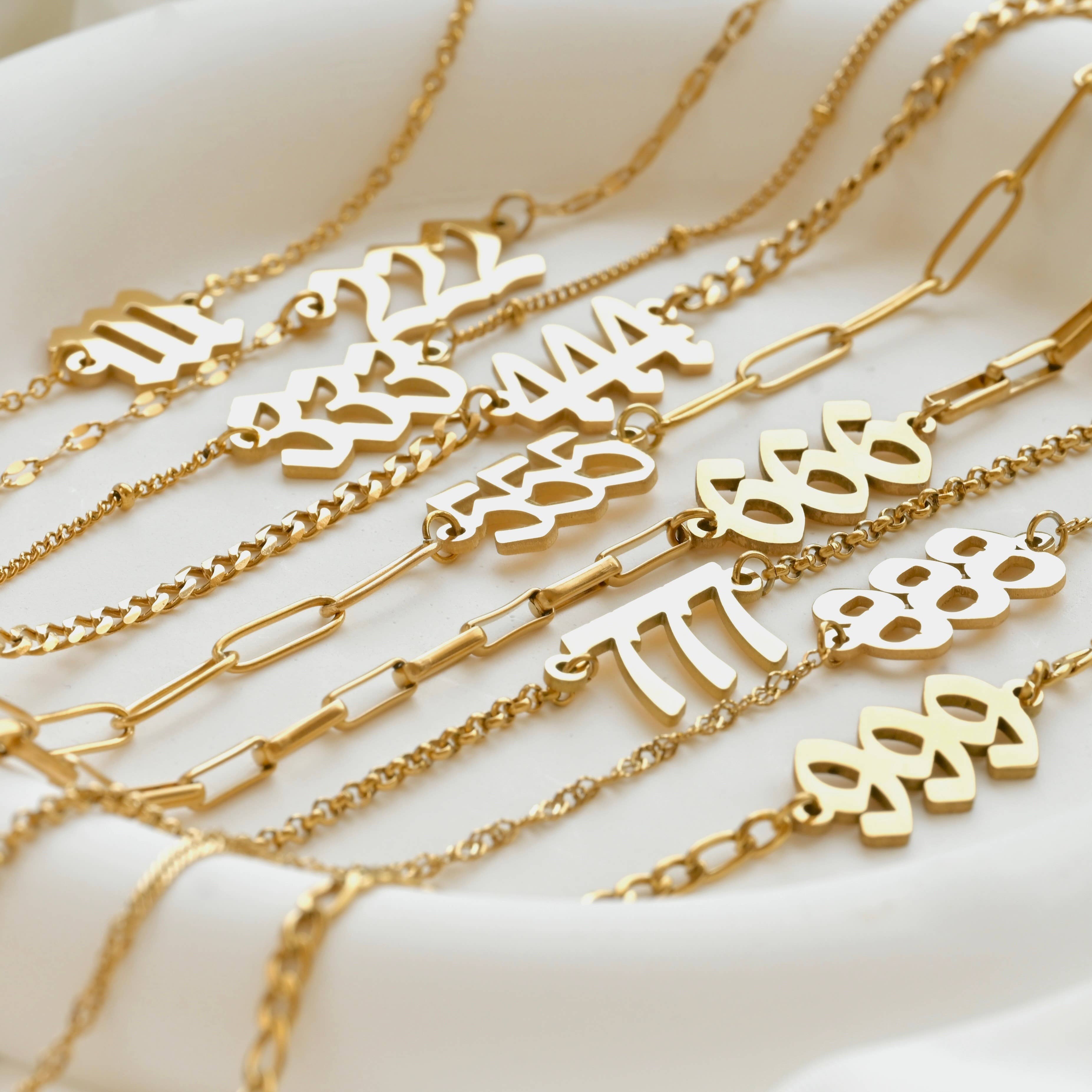 Blueyejewelry - Wholesale Pendant/Charm Necklace - Angel Number Necklace - Tarnish-free Lucky Number Necklace8