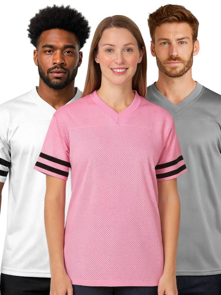 Football Jersey Heavyweight Mesh Hip Hop Baggy Style S-2XL for wholesale by Lime Tree Clothing Inc.