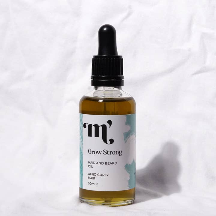 Grow Strong Hair and Beard Oil for wholesale by Mercy's Mane