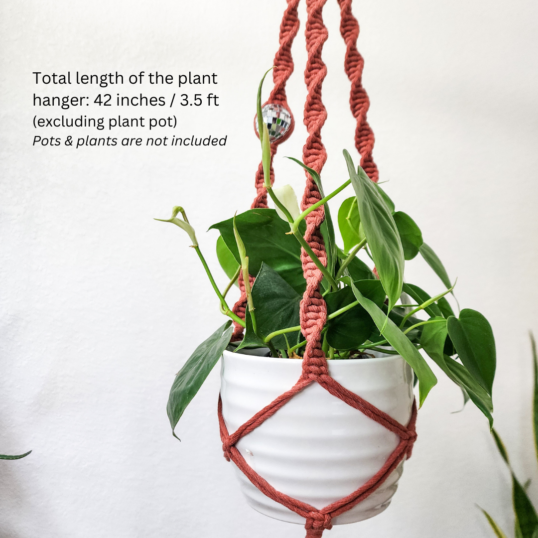 Handmade By Uruba - Wholesale Hanging Planter - Macrame Disco Ball Plant Hanger, Handmade Boho Home Décor4