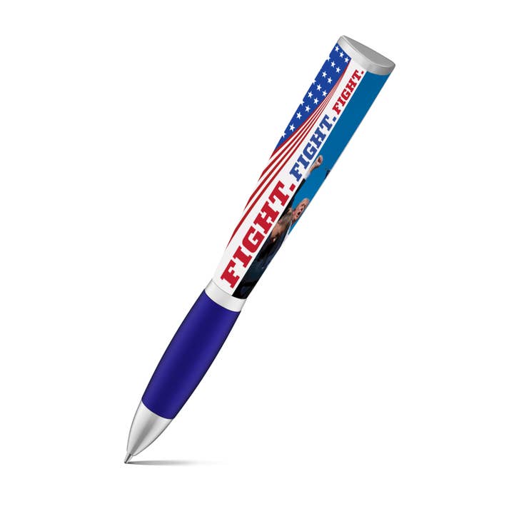 GMG Works - Wholesale Pen - Trump Shot "Fight. Fight. Fight." Ballpoint Pen, 3-Sided