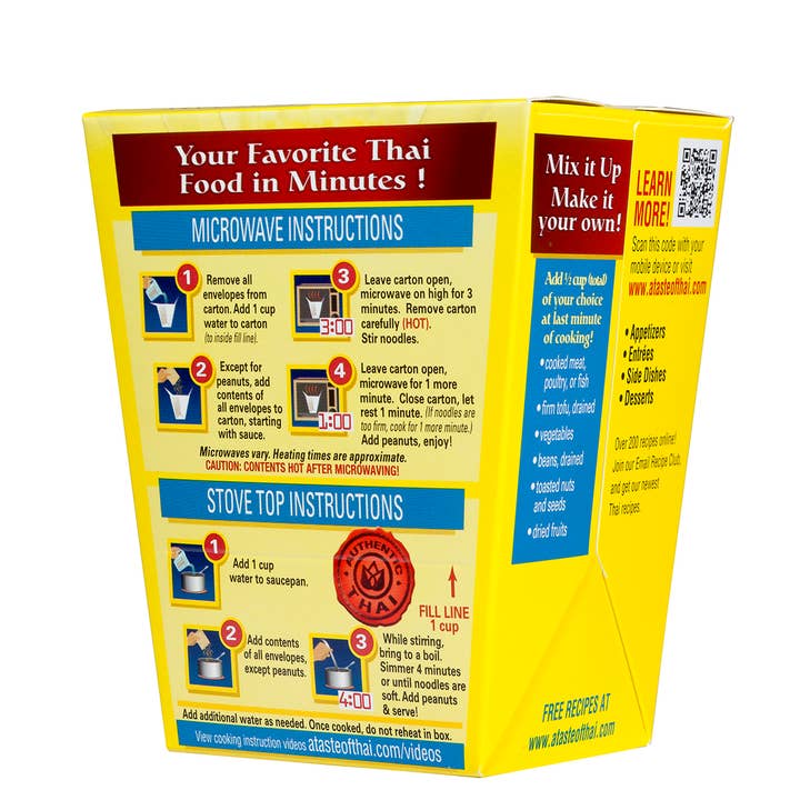 Andre Prost Inc. - Wholesale Shelf Stable Prepared Meal - A Taste of Thai-Pad Thai Noodles Quick Meal