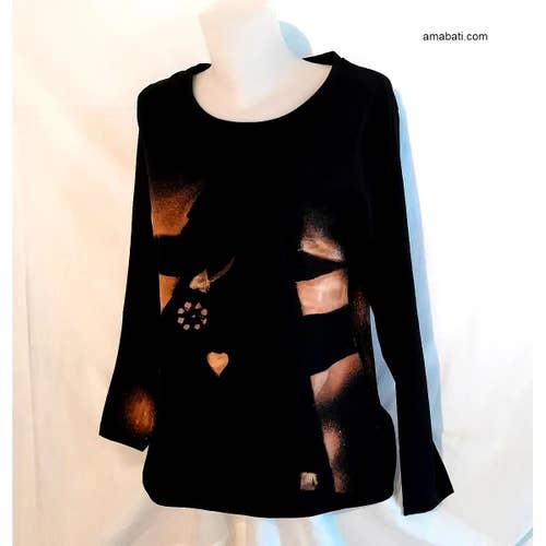 Langærmet T-shirt / Størrelse 44 / Nr. 1 for engroshandel hos Chez XYZ association artistique