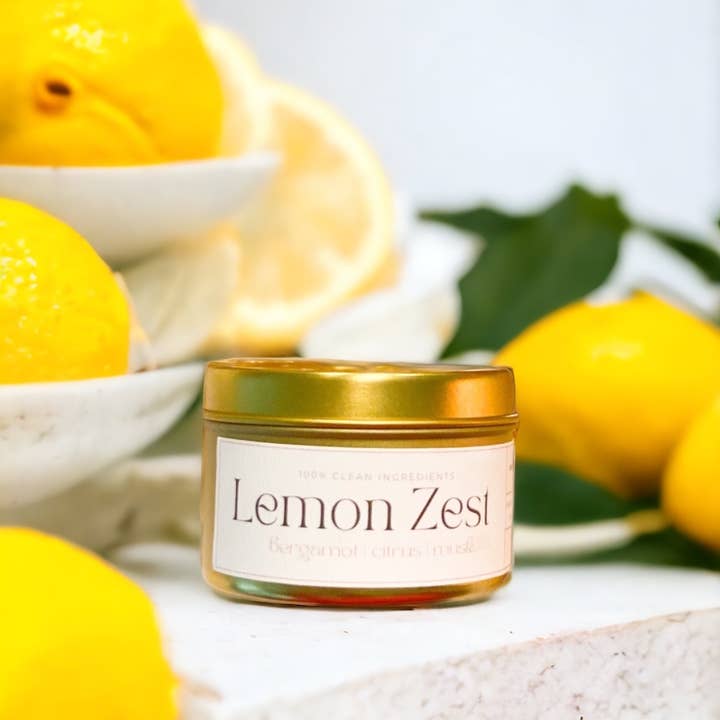 TPYL Studio – wholesale Travel candles – Lemon Zest Travel Tin 4oz
