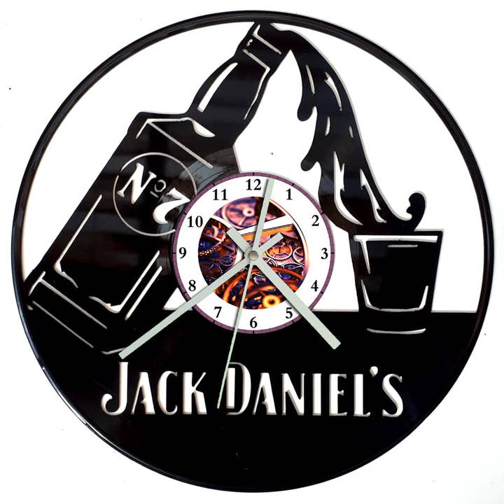 Broken Record - Wholesale Wall clock - Vinyl Record Clock - Jack Daniels