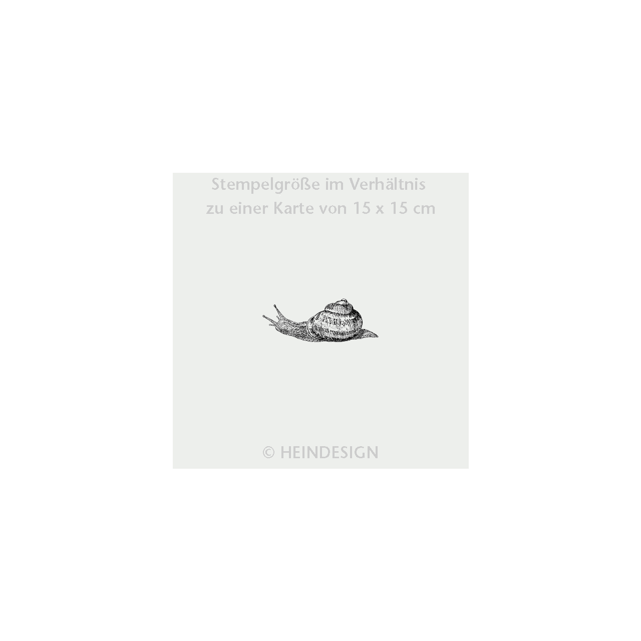 Heindesign - Wholesale Rubber/Decorative Stamp - Motif Stamp Title: Snail1