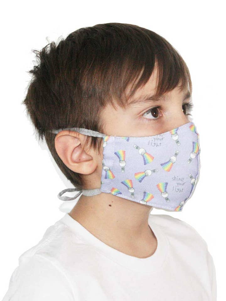 Ansigtsmaske - Regnbue Bomuldsstof Ansigtsmaske for engroshandel hos Fabric Junkies