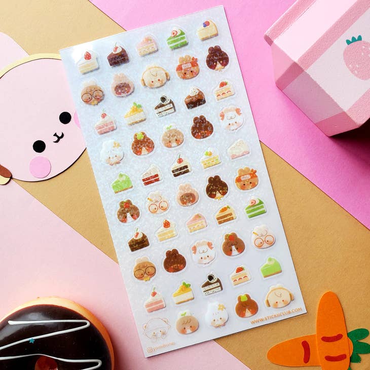 STICKII - Wholesale Sticker - Buns & Cake Sticker Sheet