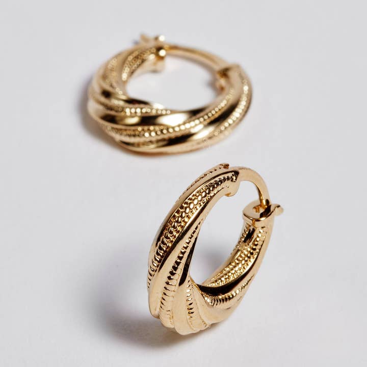 Huguette Paris - Wholesale Hoop Earrings - Loops - FOAM0