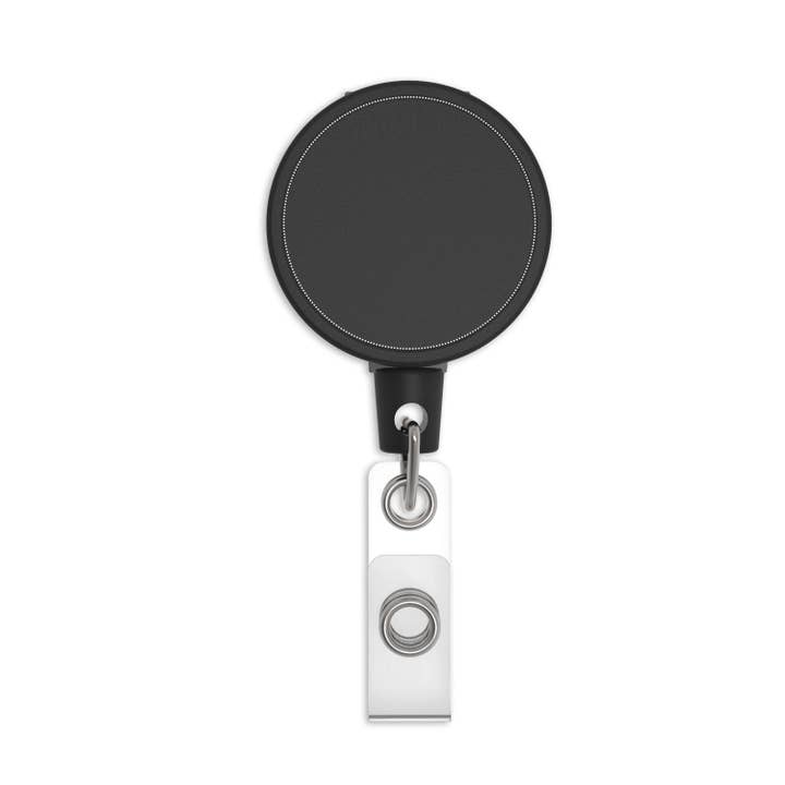 MID6 Heavy Duty Clip-on Badge Reel with Custom Logo Printing for wholesale by Key-Bak