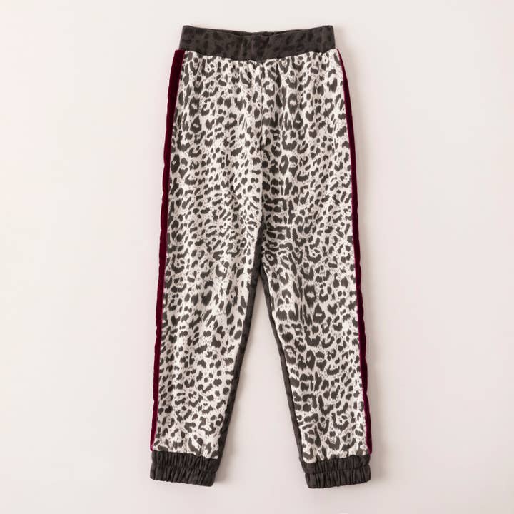 Leopard Color Block Jogger for wholesale by Kidpik