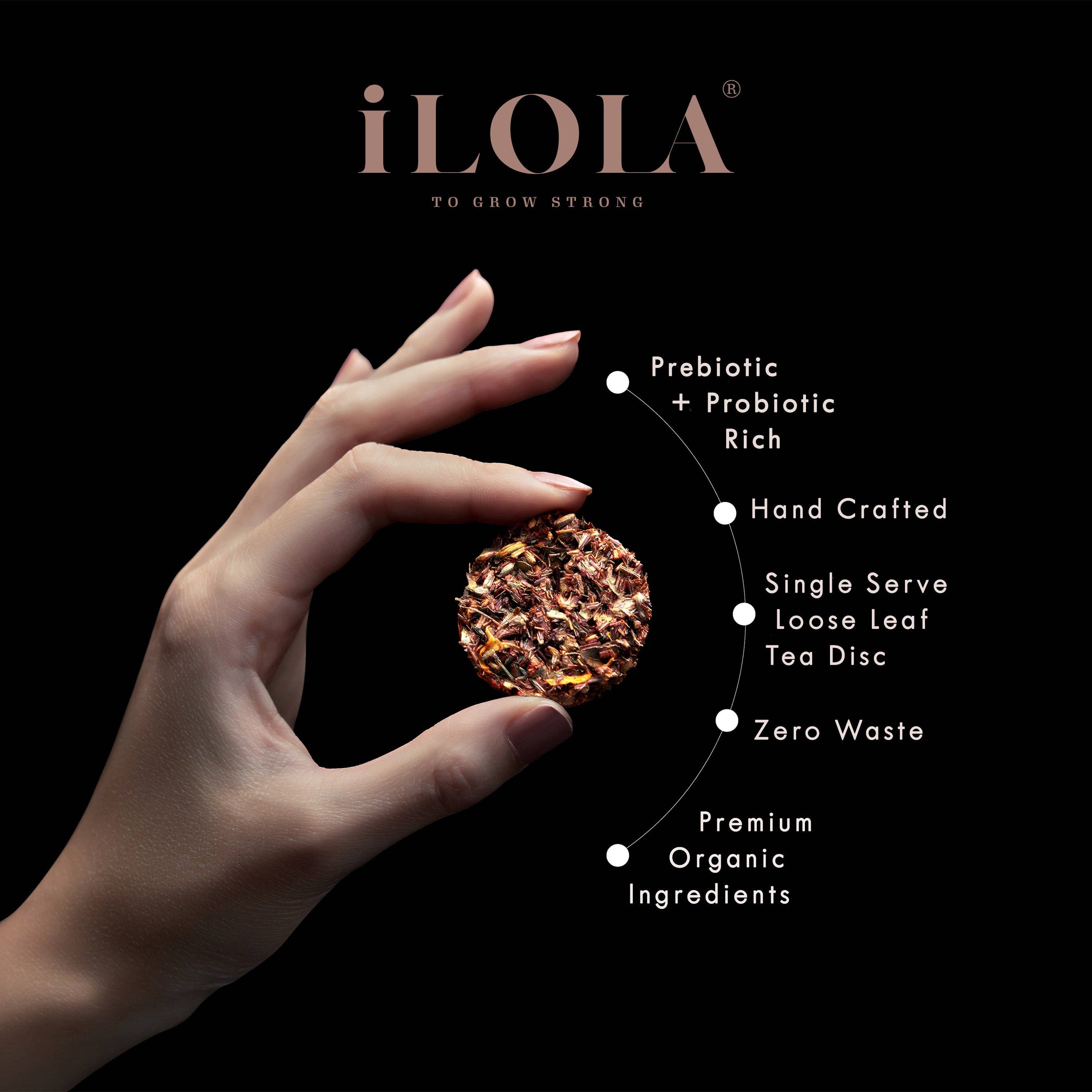 iLOLA Tea - Vente Thés santé/détox - Cherry Coke No. 62 – Disques de thé probiotique inspirés du cola3