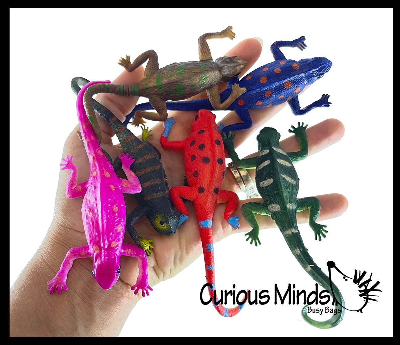 Curious Minds Toys - Wholesale Toy Set - Kids - 1 Color Changing Lizards Toy - Thermal - Changes Colors in C1