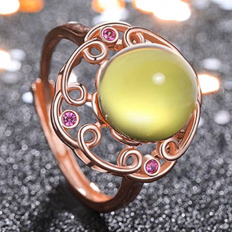 Sweet in Heart Color Change Stone Open Ring for wholesale by Bright MacMing