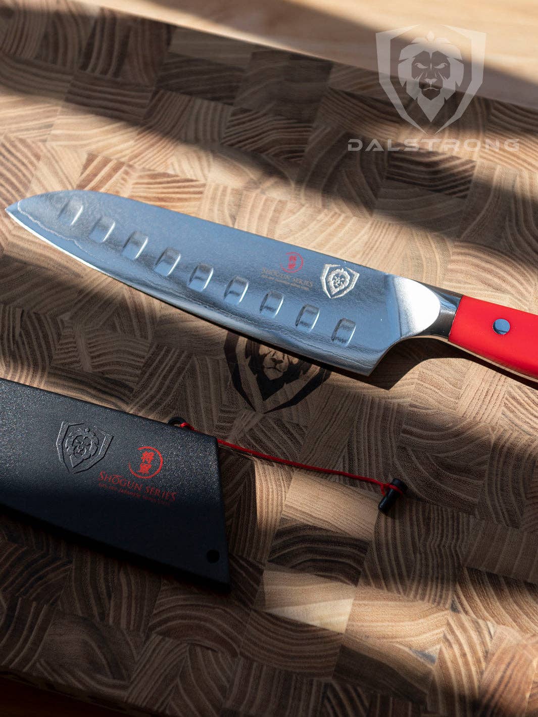 Dalstrong - Wholesale Kitchen/Utility Knife - Santoku Knife 7" | Red ABS | Shogun Series | Dalstrong ©8