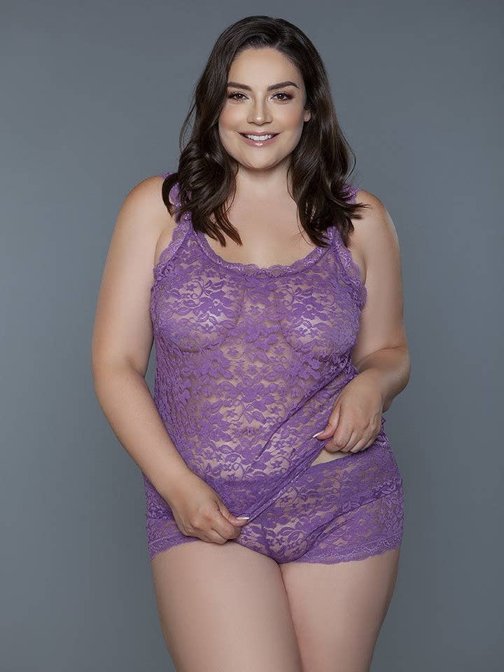 Set di 2 serbatoi con design floreale in pizzo su tutto il corpo per la vendita all'ingrosso da parte di Fashion Quality Boutik