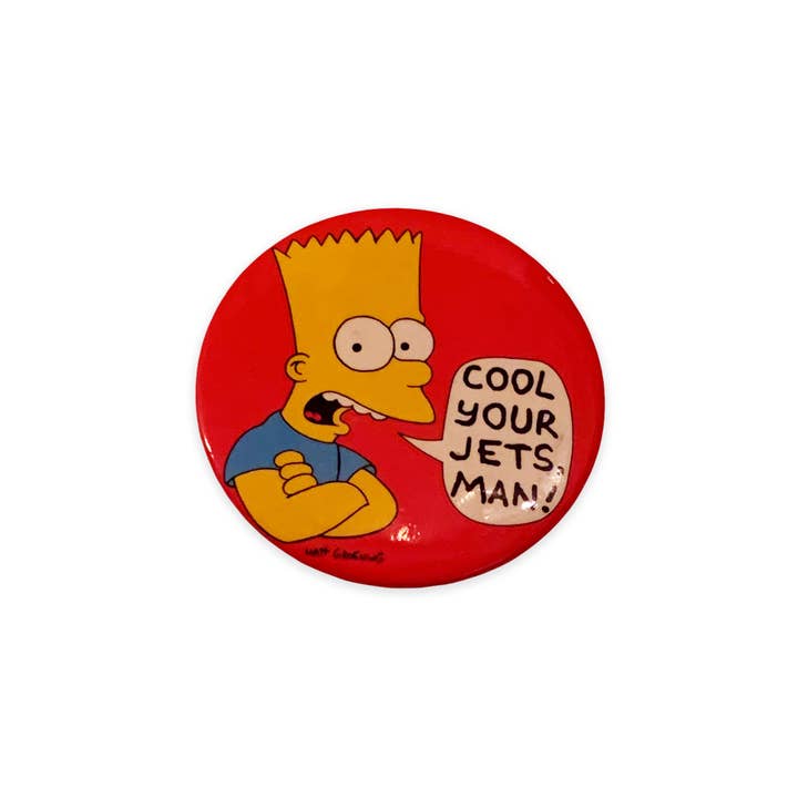 Hungry Ghost Press - Wholesale Lapel Pin/Button - The Simpsons Vintage Deadstock Buttons2