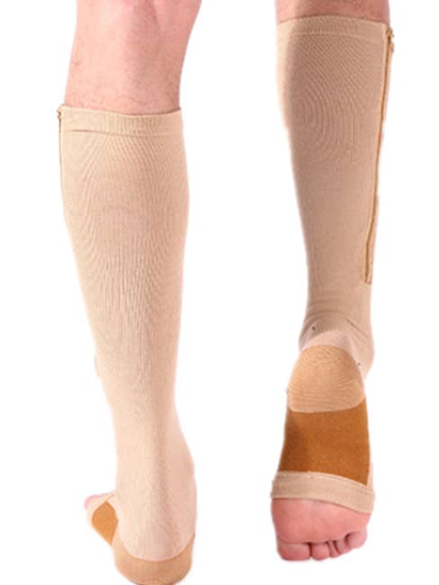 VIGOR - Wholesale Socks – Unisex - Zipper Compression Socks, Calf Knee High, Open Toe Support6