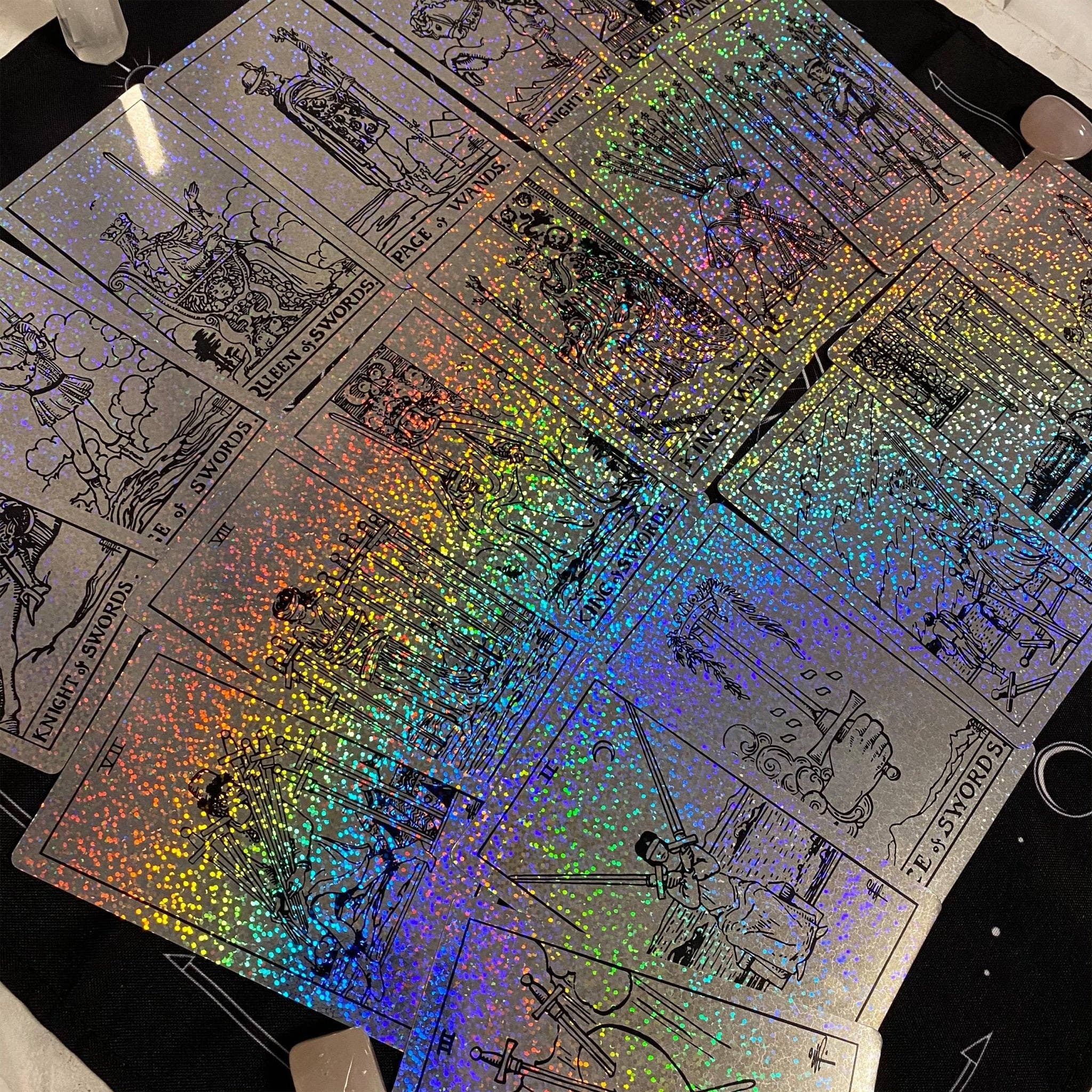DarkForestLTD - Wholesale Tarot Cards - The Rider Waite Holographic Crystal Foil Tarot Deck5