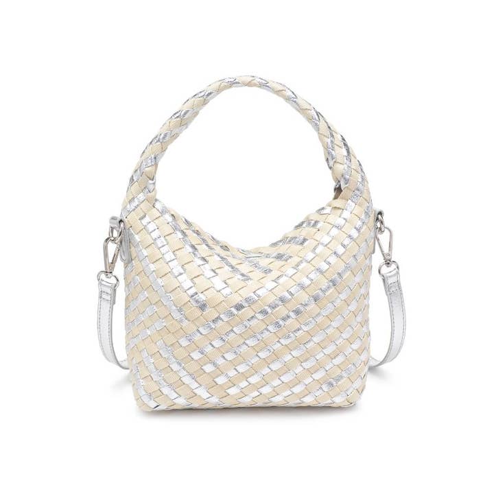 Moda Luxe - Wholesale Top Handle Bag - Women's - Jessamine Woven Mixed Material Crossbody20