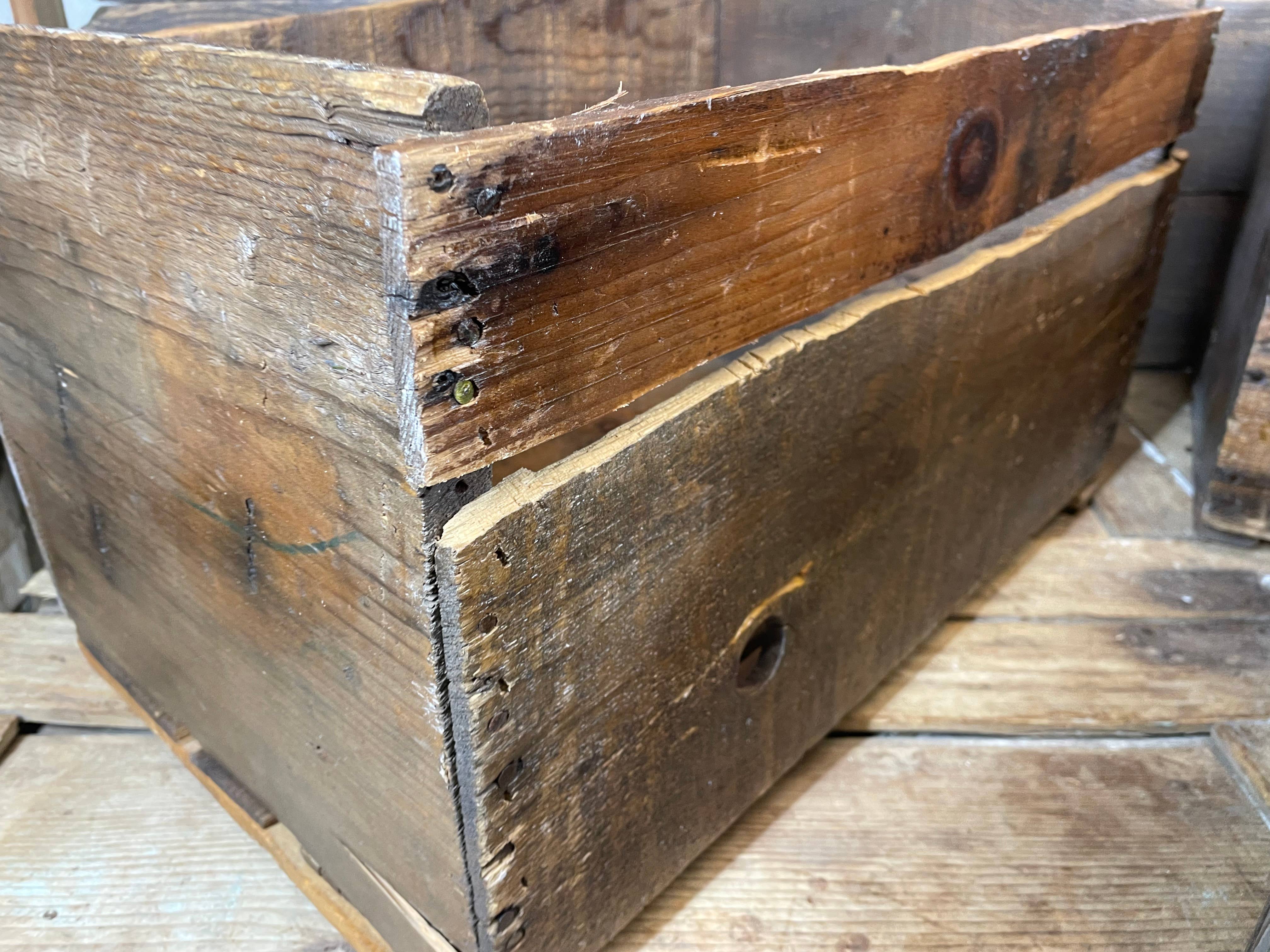 My Amigos Imports - Wholesale Decorative Box - Antique Apple Crate-Vintage-Original-1940's-12x20x11H-Sealed6