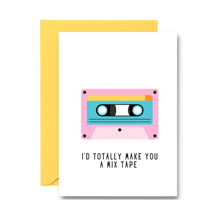 Joyful Living LLC - Wholesale Love Card - Mix Tape Greeting Card0
