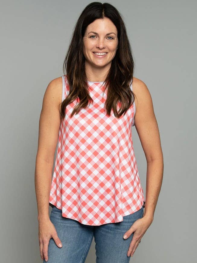 Canotta Performance Reversibile Gingham & Grey Texture per la vendita all'ingrosso da parte di Flip Outfit