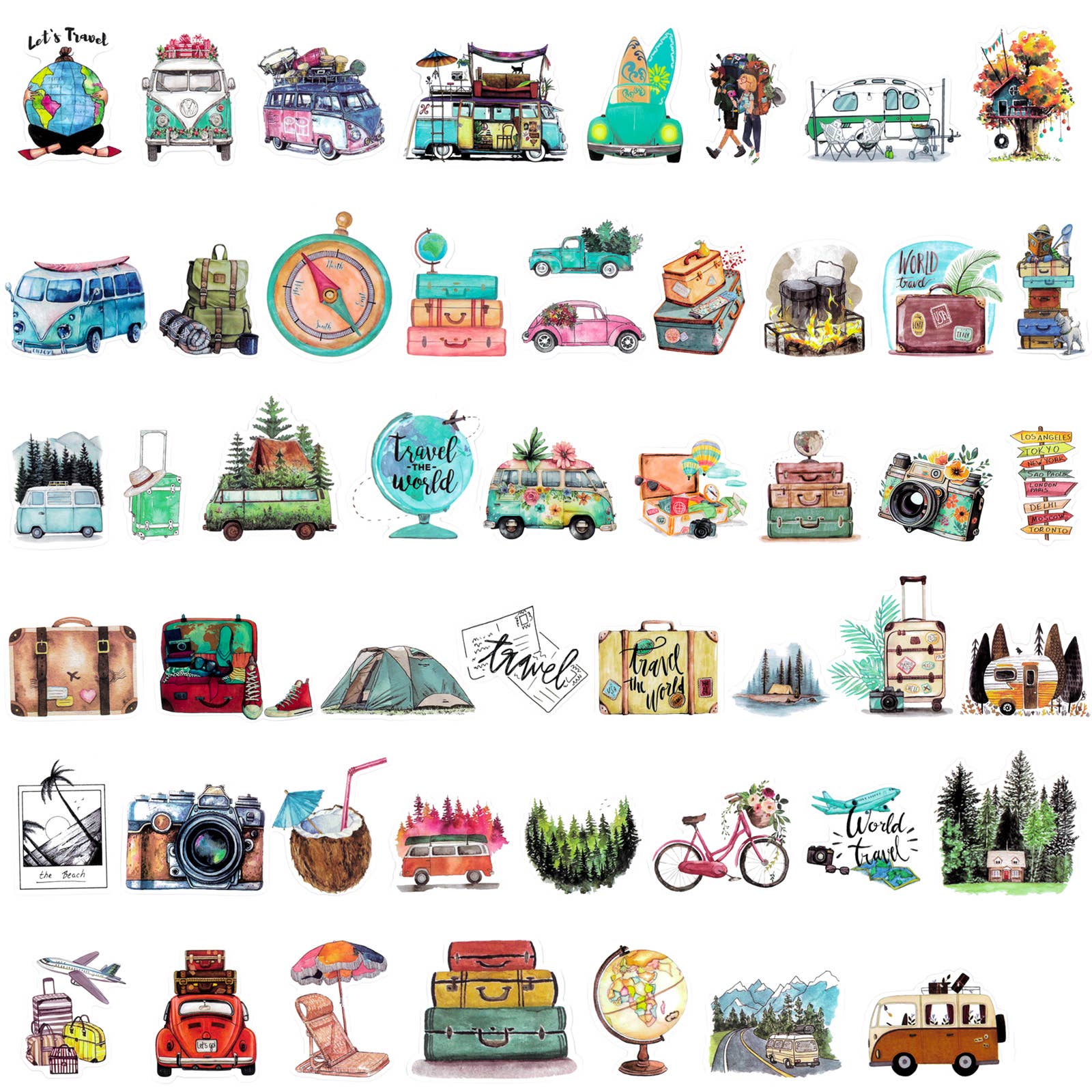 Wrapables.com - Wholesale Sticker - Wrapables Waterproof Vinyl Stickers, 100pcs1