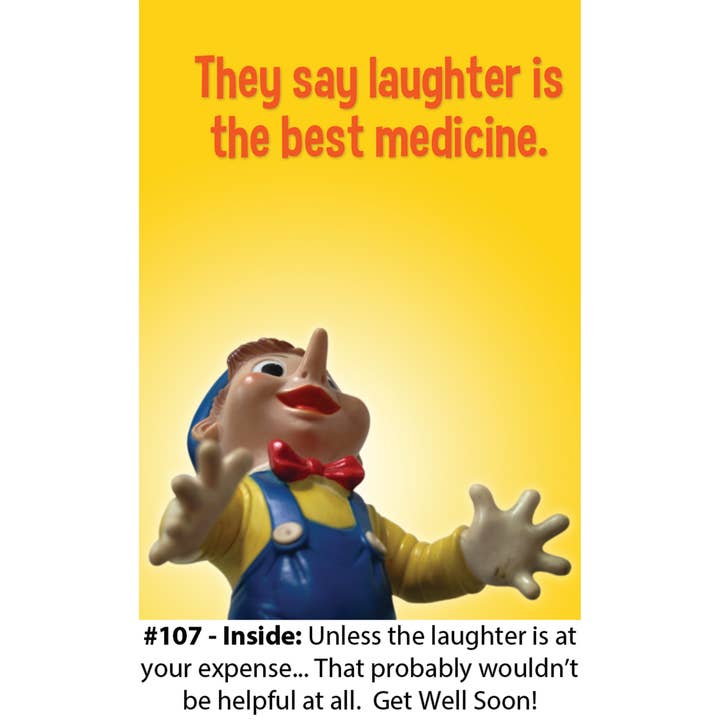 "Best Medicine" - Get Well Card for wholesale by Magik Missile
