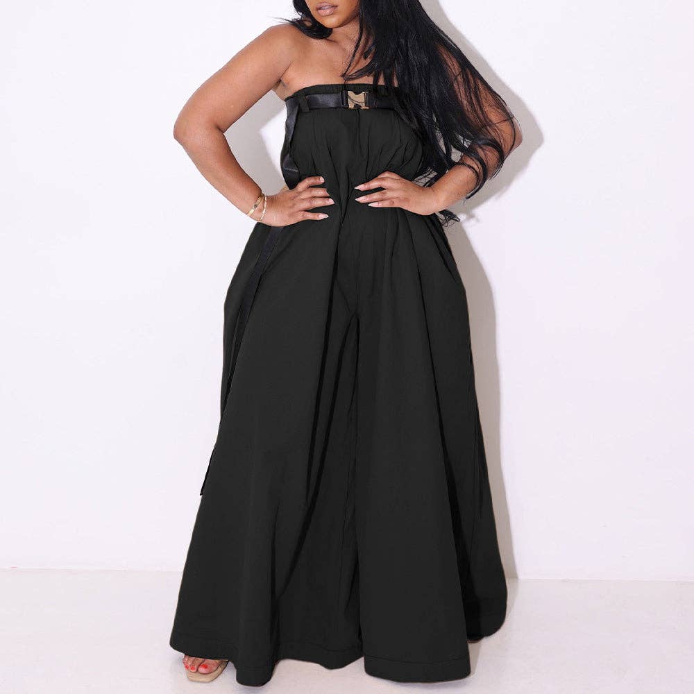 MB Fashion Wholesale - Wholesale Jumpsuit - Women's - MB FASHION SEXY WAISTBAND TUBE TOP JUMPSUIT 0573LY16