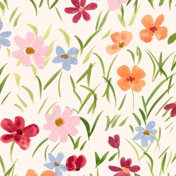 Stampa artistica vintage con fiori per la vendita all'ingrosso da parte di Sabina Fenn