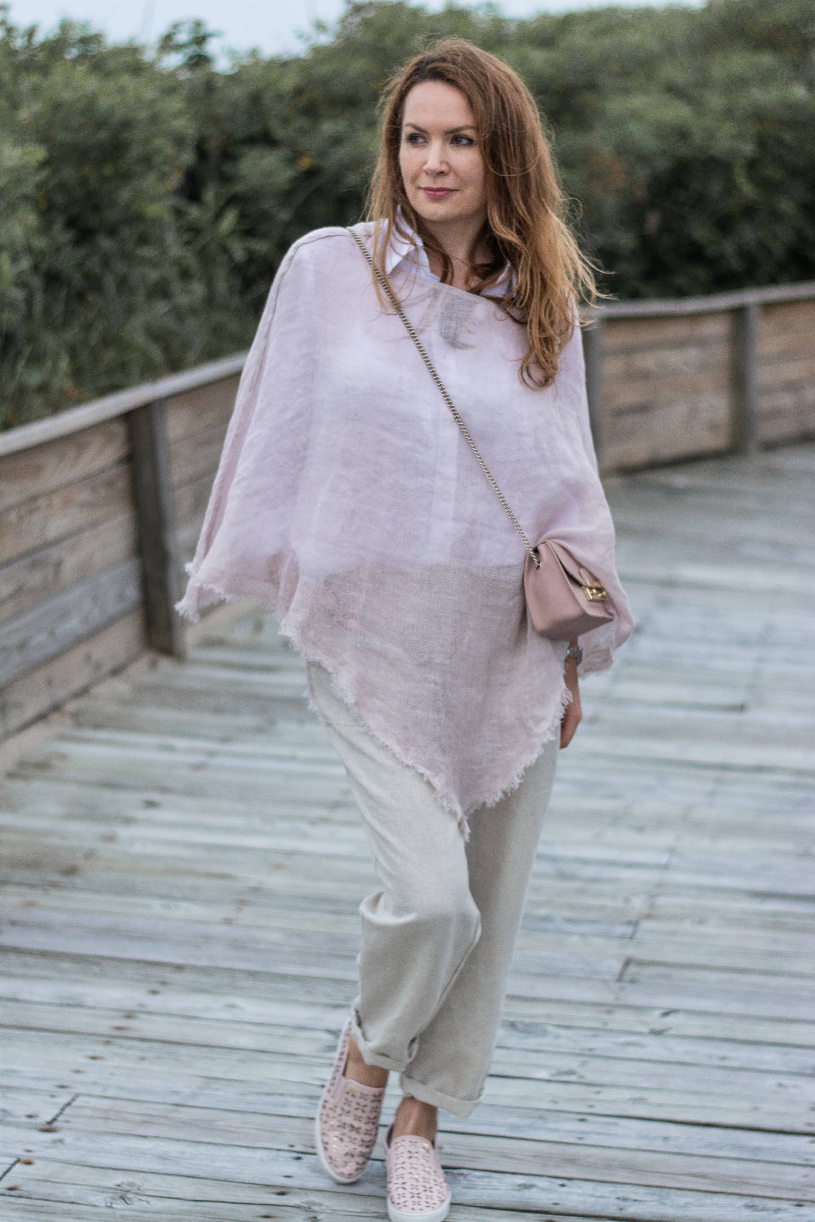 VIKOLINO - Wholesale Poncho - Dames - Linnen transparante poncho16