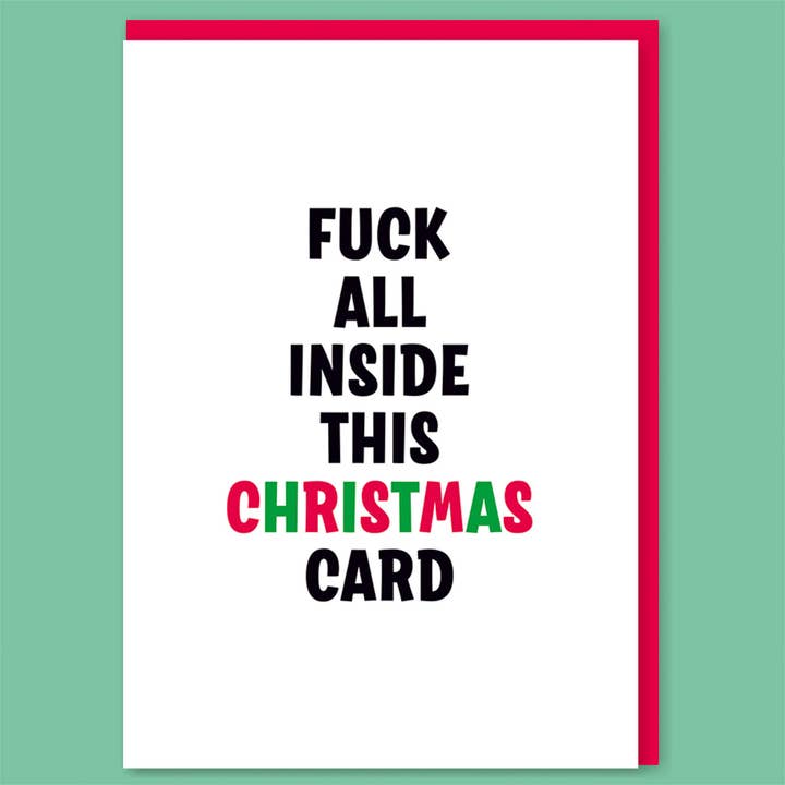 F*** tudo dentro deste Cartão de Saudações por atacado de Dean Morris Cards