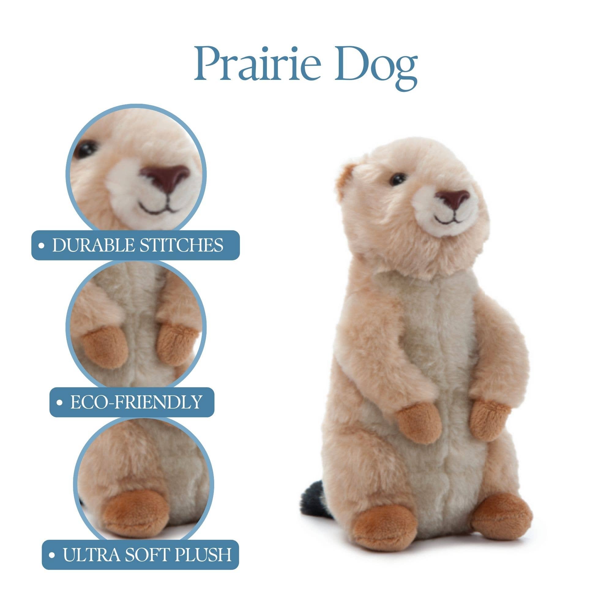 The Petting Zoo – wholesale Fyllda/plyschleksaker - Barn och baby – 9" (20cm) Wild Onez Präriehund3