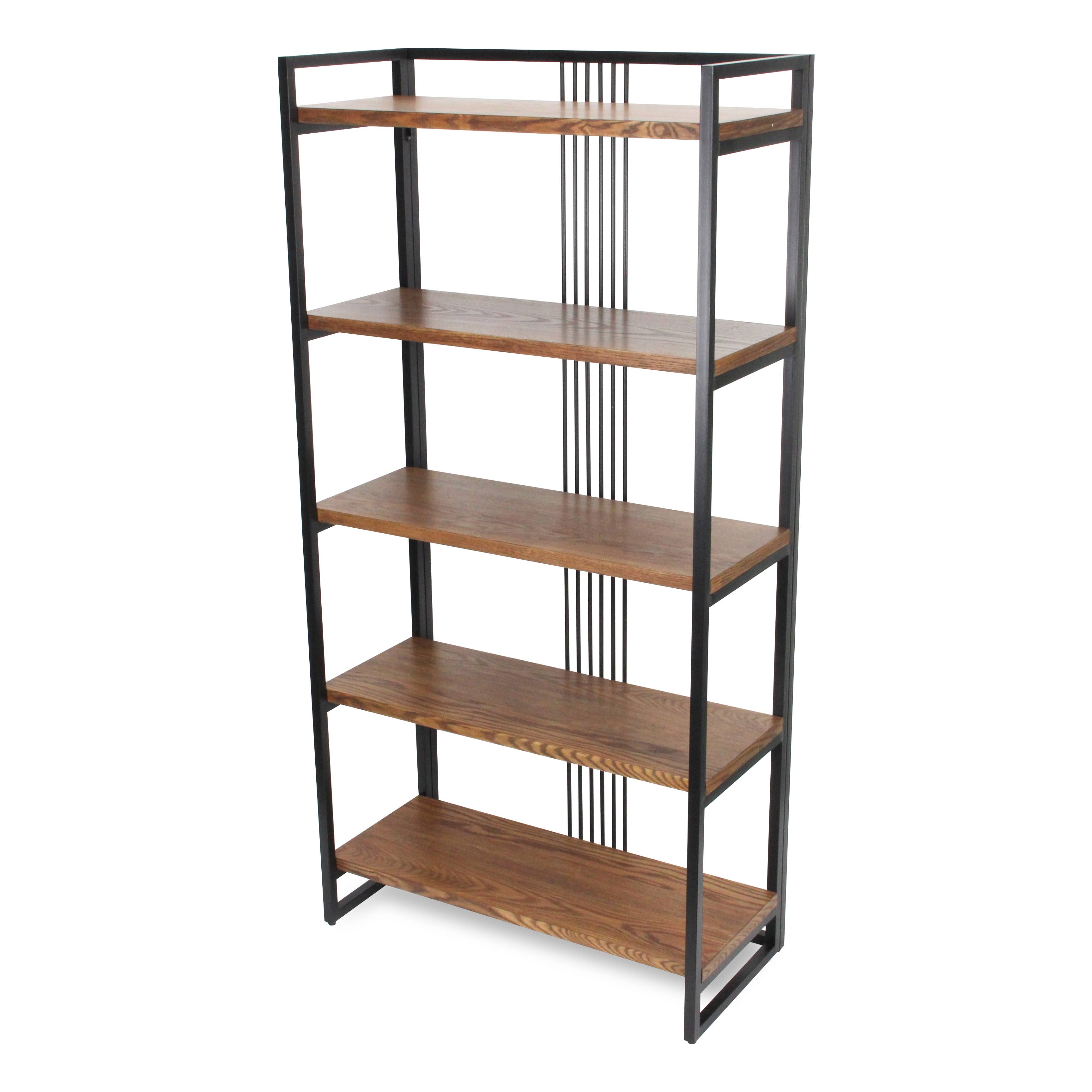 Cheungs Home Decor - Wholesale Free Standing Shelf - Lauxel Metal Framed Wood Shelf2