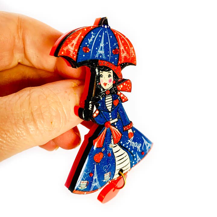 Rosie Rose Parker - Wholesale Brooch - Paris jewellery brooch acrylic brooch quirky pins cool gifts7