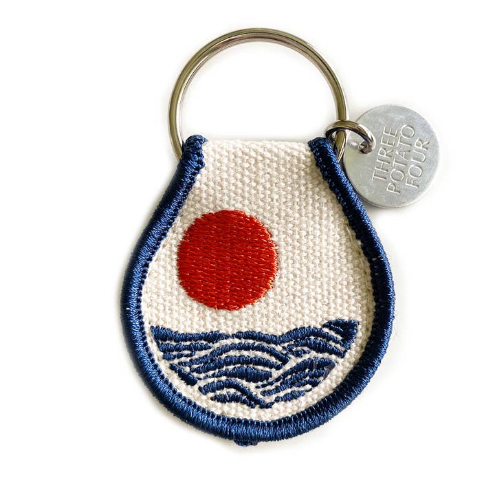 Patch Keychain - Sun & Waves for wholesale by Three Potato Four