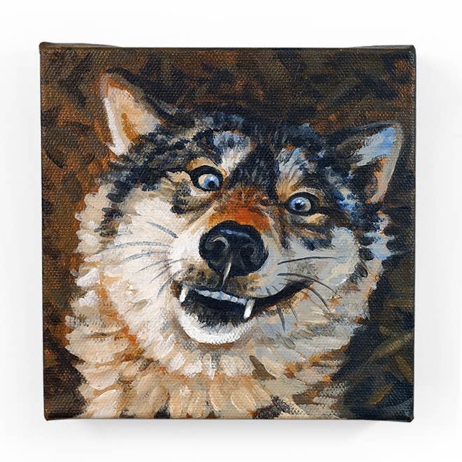 Robin Good Art & Design - Wholesale Painting/Drawing - What Big Teeth You Have Painting