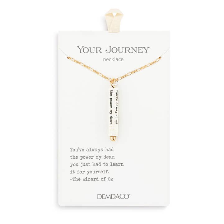 DEMDACO - Wholesale Link & Chain Necklace - Learn for Yourself Quote Necklace 16in
