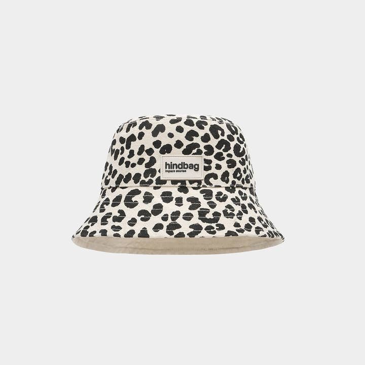 Hindbag - Wholesale Bucket Hat - Women's - Bob the Ecru Leopard1