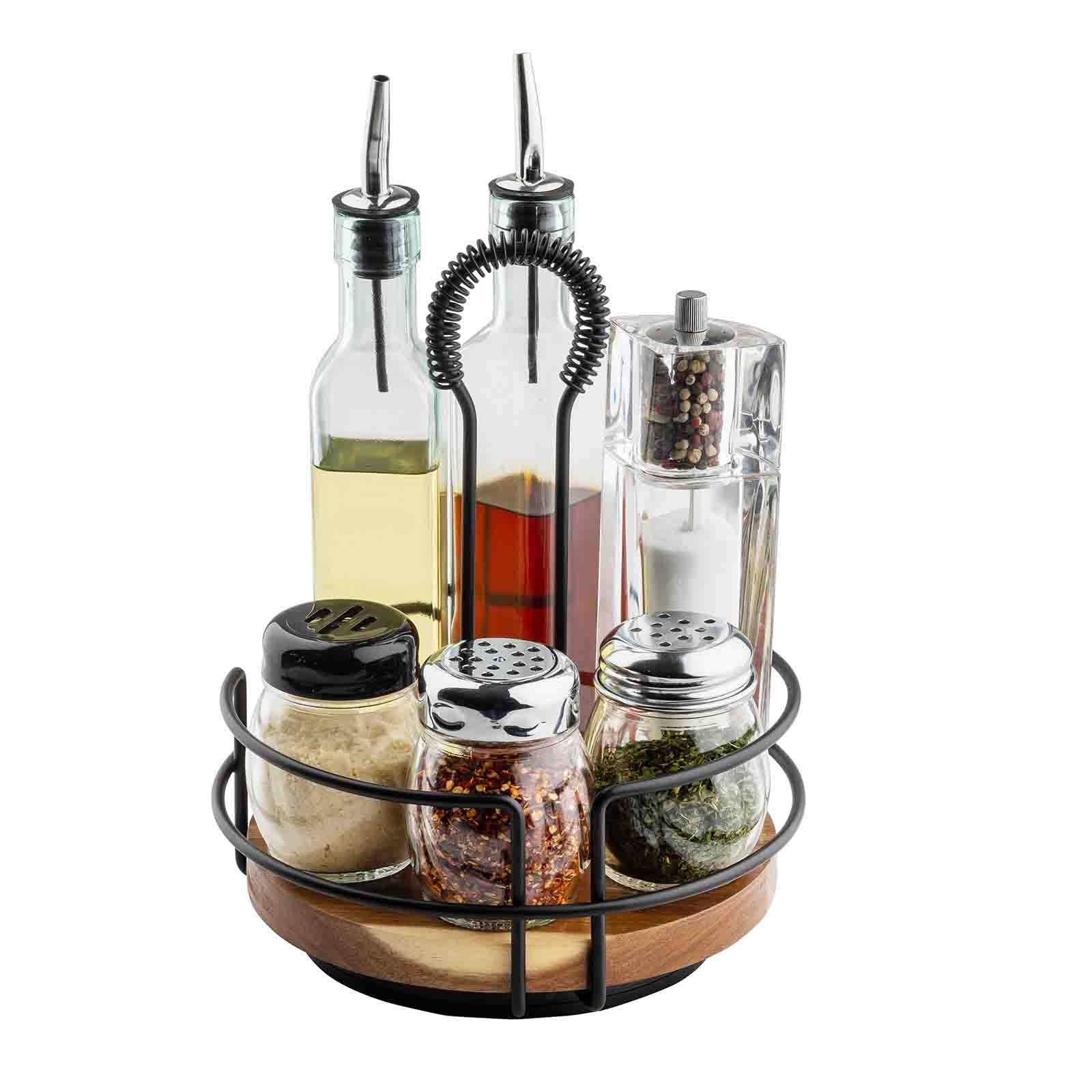 TableCraft Products Company - Wholesale Condiment/Dip Bowl - Round Rotating Tabletop Caddy, 8.5" dia x 10.5" height19