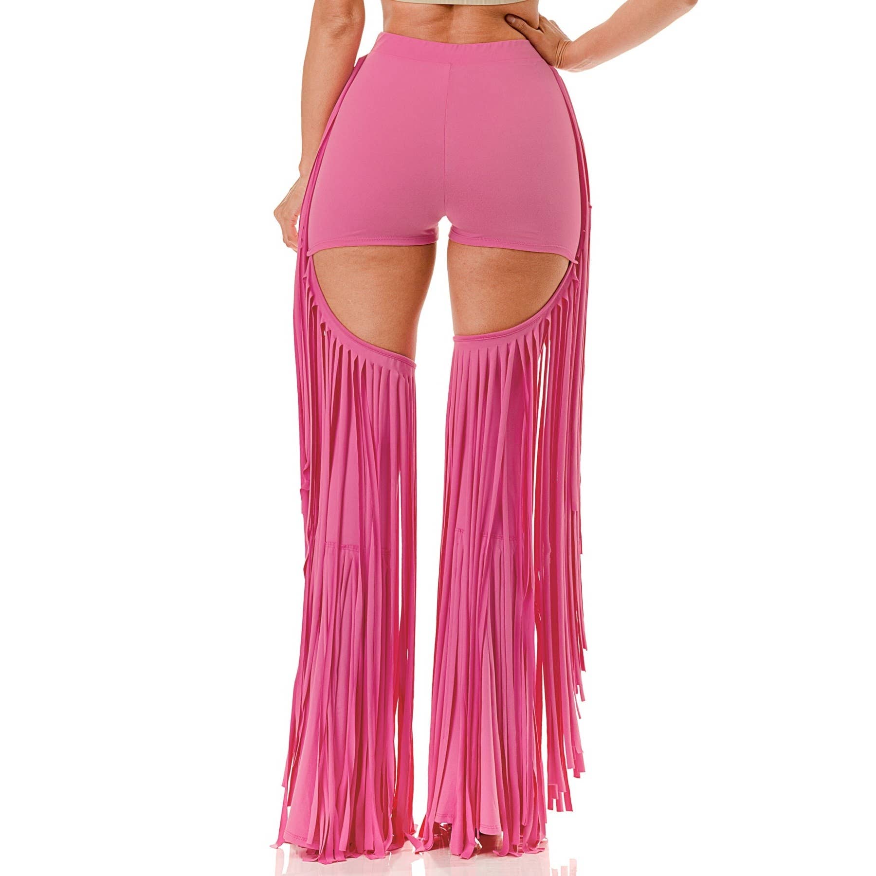 Black Pearl Clothing - Wholesale Shorts - Women's - SIDE FRINGE DETAIL LEG SHORT PANTS5