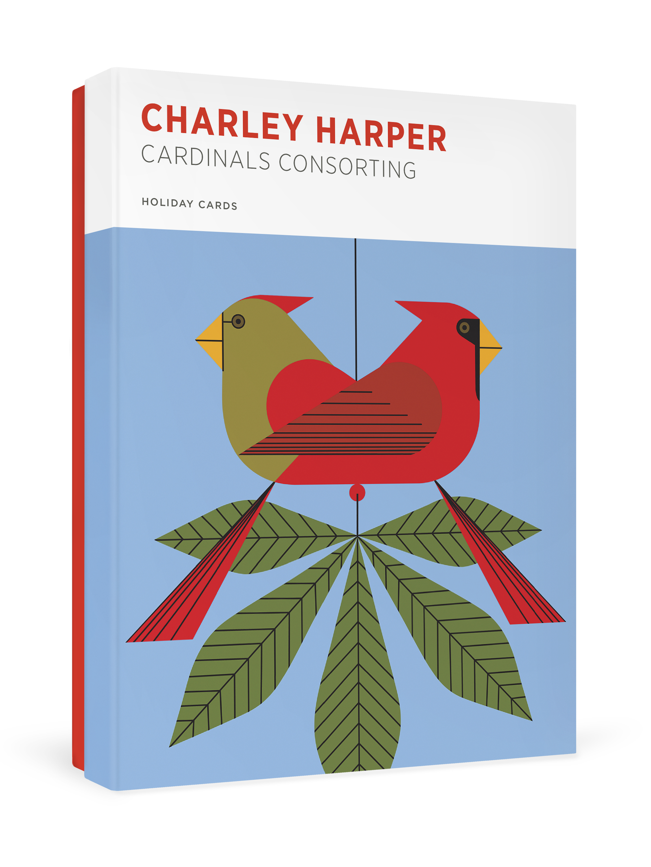 Pomegranate - Wholesale Christmas Card - Charley Harper: Cardinals Consorting Holiday Cards0