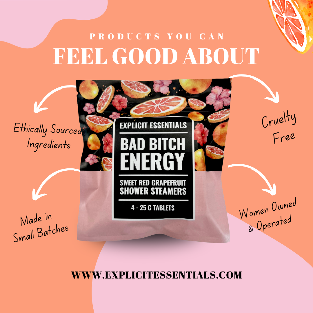 Explicit Essentials - Wholesale Shower Steamer/Bomb - Impulse Buys For Women, Bad Bitch Energy Shower Steamers1