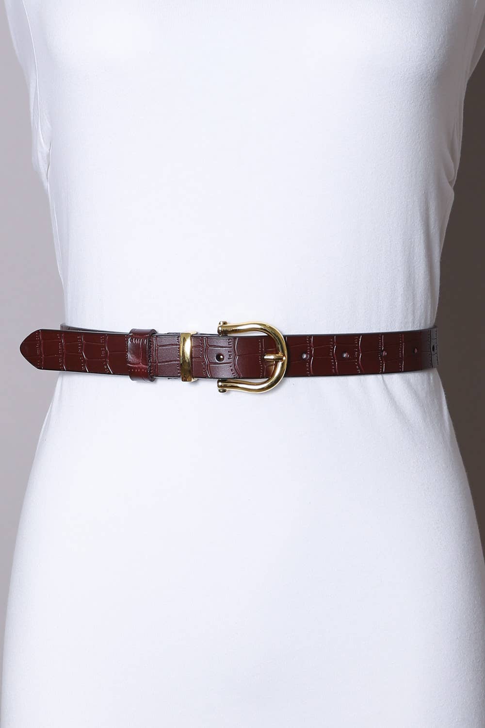 Leto Accessories - Wholesale Belt - Women's - Faux Alligator Skin Leather Belt - Perfect for Any Outfit 🐊1